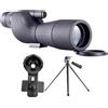 Machify Cannocchiale ad alta definizione 20-75X60 con treppiede, adattatore per smartphone, lente multistrato, prisma Bak4, ideale per bird watching all'aperto