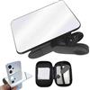Generico Filtro per fotocamera con effetto specchio - Accessorio fotografico riflettente per scatti creativi | Accessorio per lente in vetro ottico a vite per telefono DSLR Effetto visivo riflesso ri