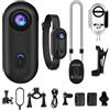 Generic Action Camera da pollice, fotocamera indossabile con collana, compatta girevole a 360° 4k per avventura, corpo leggero in ABS con custodia impermeabile, elettronica sportiva per attività all'aperto