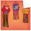 DIYthinker Regalo Lanterna Cinese Colorful Illustrazione Occhiali Panno Panno di Pulizia pulitore dello Schermo del Telefono 5pcs