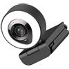 BESTonZON 1 Set Di Webcam USB Multifunzione 4K Con Messa A Automatica E LED Per Computer Webcam Fotocamera Per Computer In Plastica Nera