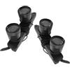 DOITOOL Binocolo Tascabile Nero 2 Pezzi con Lente Ingrandente 3x, Fascia Testa Regolabile, e Adatta per Attività All'aperto e Viaggi
