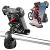 OTREST Porta Cellulare Bici con Doppio Smorzamento, Supporto Telefono QR per Moto Scooter Compatibile con iPhone 15 Pro Max 14 13 12 Galaxy S24 Ultra e Smartphone 5,12-6,89L, Manubri φ15-40mm, SP-15