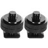 Gaoominy Adattatore da 1/4 pollici-20 con Adattatore per Attacco a Slitta Hot Shoe per Flash Hot Shoe per DSLR Camera Rig (2 Pack)