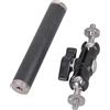CAZSTYK Asta di prolunga in metallo per treppiedi da 6,35 mm, supporto filettato femmina per action camera, telefoni e microfoni, perfetto per live streaming microfono