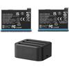 CQJFCYBRA Hub Caricabatterie Rapido Da 1800 MAh, Compatibile Con Insta 360, For Accessori Di Alimentazione ONE X 3(2 Battery 1 Charger)