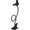 Generic Supporto per telefono da comodino, braccio lungo a collo d'oca, clip mobile regolabile, supporto per cellulare multifunzionale stabile, supporto flessibile | ideale per guardare video chiamate a mani
