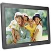 Diyeeni Cornice per foto digitale da 12 pollici con telecomando, display a LED HD 1280x800 Cornice per foto elettronica con calendario degli allarmi Attivazione/disattivazione automatica(Nero)