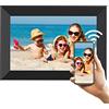 UsmAsk Cornici digitali WiFi con display Touch Screen IPS 1280x800 HD, rotazione automatica verticale e orizzontale, memoria fino a 32 GB, tela digitale HD che rende immagini e fotografie con dettagli reali
