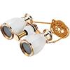 Generic Binocolo da teatro 4X30 Binocolo da teatro rivestito in vetro Retro Binocolo con catena Telescopio Lady Regali 4 colori