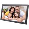 UsmAsk Spacmirrors Cornice per foto digitale da 22 pollici, schermo IPS 1920 * 1080 Pubblicità Supporto per lettore multimediale Calendario/Orologio/MP3/Foto/Video/Interruttore timer/Sottotitolo scorrevole