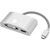 Siig ADATTATORE VIDEO MULTIPORTA DA USB-C A 3 IN 1 CON CARICA PD - DVI/HDMI/VGA - Adattatori per cavi video