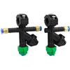 HDWSNXW Ugello spruzzatore agricolo con morsetto da 20/25 mm - Ugello a ventaglio piatto da 110° for intubazione da 8 mm, design antigoccia(25MM Clamp-Double)