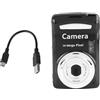 Masyrt 16MP 720P 30FPS 16X Zoom Mini HD Videocamera Digitale per Esterno (Nero)