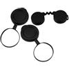 IMUSINICE Tappi Copriobiettivo per Binocolo in Gomma Nero 10x42 | Misure Obiettivo 51, 71mm e 45, 40mm, Oculare 41, 11mm e 44, 88mm