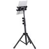 SHINEOFI Supporto per Telefono e Tablet in Abs e Ferro Nero, Solido Supporto Antiurto, per Ufficio e Casa