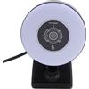 Sxhlseller Webcam 4K USB con Cerchio e Remoto - Telecamera Web Focus Automatica con 2 Microfoni per Streaming, Videochiamate, Classi Online, Compatibili con PC e Laptop