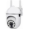 Yhytgbhk 8MP Wifi Camera di sorveglianza Sicurezza senza fili PTZ IP Camera di colore Visione notturna AI Monitoraggio umano CCTV Camera 4X Zoom digitale(Camera no card)