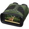 STRAFBRG Ambito di visione notturna, Binocolo for occhiali for visione notturna con 2.5K UHD 40MP 10X ottico 8X Zoom digitale 300M for caccia campeggio Ricerca all'aperto di osservazione HD(Green with 64GB TF)
