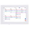 ZDAGELD Calendario Digitale Intelligente da 10,1 Pollici HD 1 GB e 32 GB con Touch Screen LCD, Pianificatore Elettronico con Display Interattivo WiFi con APP per la Famiglia Bianco, (Spina europea)