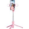 Generic Selfie Stick Light - Treppiede remoto senza fili, supporto per telefono estensibile | Dispositivo di illuminazione di riempimento integrato, lungo supporto telescopico per live streaming fotografia