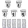 ZHOUXYFDC Serrature Per Borse 10/20 pezzi di fermagli in metallo for borse, borse a tracolla, chiusure a scatto, accessori fai da te(Sliver1,20pcs)