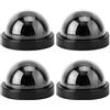 Generic Telecamera di Simulazione a Cupola Finta con Luce LED Lampeggiante per Sicurezza, Protezione Antifurto per Supermercati, Magazzini, Uffici Domestici, Costruita con Materiali di Alta qualità