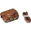 GLBMLMTHZP PU. Custodia protettiva for custodia in pelle for viti Cover di protezione inferiore tracolla a tracolla borsa a tracolla adatta for Sony RX100 RX100II RX100 M3 RX100III M4 M5 M6 borsa foto