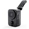 AMRTTWY Action Camera, Telecamera MD29 1080P PIR con clip for visione notturna, indossabile, DV, videoregistratore con rilevamento del movimento a infrarossi,per Ciclismo, Moto(PD01)