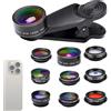 Generic fotocamera per cellulare - Kit con opzioni grandangolari, Kit mobile | Kit macro zoom, Fish-eye, attrezzatura per fotografia di viaggio, pacchetto di imaging mobile