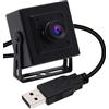 SVPRO 5 Megapixel USB Camera HD 2592x1944 Mini Webcam con custodia in metallo, Aptina MI5100 CMOS Fotocamera USB portatile 100 Gradi Senza Distorsione Lente UVC OTG Web Camera
