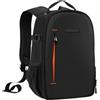 Generico Compatibile con lo zaino DSLR K&F CONCEPT 10L/18L | Zaino da viaggio leggero e impermeabile con scomparto separato for riporre il laptop(10L Black Orange)