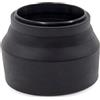 vhbw Paraluce compatibile con Olympus 12-50 mm 3.5-6.3 ED EZ (EZ-1250) 52 mm obiettivo nero, gomma, rotondo, 7,2 cm