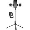 Generico Treppiede Per Selfie Stick Con 2, Supporto Per Treppiede Per Telefono, Trepiede Per Telefono Remoto Wireless Portatile Da 67 Pollici Di Altezza Per Viaggi | 170 Cm Supporto Per Cellulare P
