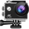 DIGNIFE Action Camera, Telecamera sportiva impermeabile 4K, fotocamera impermeabile antenna wifi 30m, sport professionistici DV 170. Telecamera del casco grandangolare