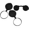 Kichvoe Copriobiettivo per Binocolo in Gomma Nero, Set da 1 | Protezione per Lente Obiettivo e Oculare, Diametri 51, 71mm e 45, 40mm, Leggero e Portatile