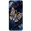 MUTOUREN Cover per Samsung Galaxy A41 Custodia in Silicone TPU Trasparenti Ultra Sottile Antigraffio Antiurto Protettivo Case con Pellicola Proteggi Schermo, Diamond Butterfly