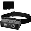 YUGSHNKFC Fotocamera leggera con video 1080p e luce a LED per ciclismo, uso notturno, fari sportivi, sensori CMOS