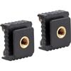 AWJUWHBJ 2 Pz Lampeggiante Hot Shoe Mount Adattatore A 1/4 Filettatura Per Studio Luce Stand Treppiede Vite Per Fotografia Accessori Base Regolabile