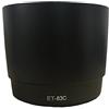 EKSMA Paraluce ET-83C, paraluce portatile in plastica, accessorio paraluce di ricambio professionale for obiettivi Canon EF 100-400mm f/4.5-5.6L, for fotocamera reflex Canon 5D2/60D/600D.