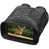 cdpdmai Jumelles 4K HD Jumelles de Vision Nocturne, Binocolo Visione Notturna, HD Visore Notturno Digitale Infrarossi, pour les amateurs de plein air et les observateurs d'animaux, la Chasse, la(Color:black)