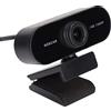 Generic Fotocamera per Computer con Rotazione a 360° Microfono Integrato Driver per Webcam Fotocamera per Streaming Live per USB, Webcam (Messa a fuoco manuale 1080P reale)