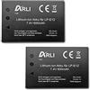 ARLI Premium Batteria per Canon LP-E12 LPE12 EOS M EOS-M50 EOS M50 LP E 12 E12 850 mAh