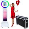 ZLPOWER Cabina fotografica portatile con software per iPad 10.2 11 11 12.9 pollici Photobooth Stand Shell Selfie Machine con controllo APP Schermo LCD e RGB LED Ring Light e Flight Case per feste a