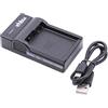 vhbw caricabatterie micro USB compatibile con fotocamera Sigma FP batteria Panasonic DMW-BLC-12, DMW-BLC12, DMW-BLC12E, DMW-BLC12PP