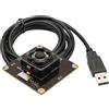 IEights Modulo fotocamera USB anti-shake 4K 30fps autofocus per Raspberry Pi, 3840 (H) × 2880 (V)@15fps Lightburn, webcam grandangolare da 11 MP per computer desktop, webcam mini per Linux, Windows, Android