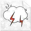DIYthinker meteo Lightning cloud illustrazione modello occhiali panno di pulizia del pulitore dello schermo 5PCS Gift
