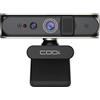 CODi Allocco HD 1080P Windows Hello Webcam con riconoscimento facciale IR e microfono a cancellazione del rumore - Autofocus, USB-A, treppiede