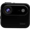 XUMIUZIY Action Camera con Schermo Ribaltabile, Fotocamera da Viaggio Portatile Anti-vibrazioni HD 1080P con Grandangolo di 143°, Ideale per Streaming Live Ciclismo Sci Escursionismo (BLACK)