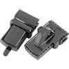 ZHOUXYFDC Serrature Per Borse 2/5/10 pezzi 22x38 mm chiusura a mortasa for borse, chiusura a torsione, chiusura a scatto for borse di ricambio fai da te, ganci a pressione(Black,10Pcs)